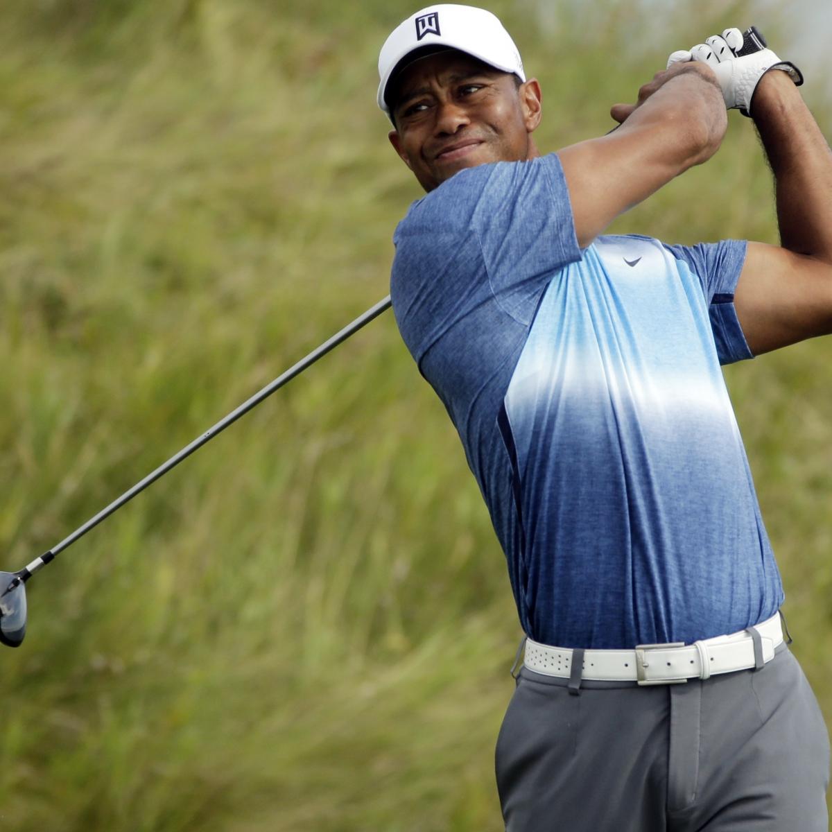 Tiger Woods at PGA Championship 2015: Thursday Leaderboard Score and Reaction ...