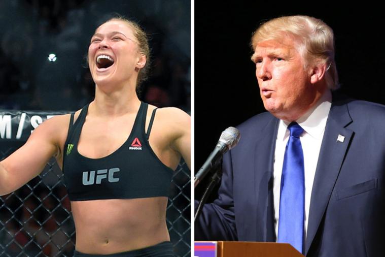 Donald Trump Says Ronda Rousey Likes Him, Rousey Says She Wouldn't Vote for Him