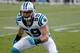 CHARLOTTE, NC - AUGUST 22: Luke Kuechly #59 of the Carolina Panthers during their game at Bank of America Stadium on August 22, 2015 in Charlotte, North Carolina. (Photo by Streeter Lecka/Getty Images)