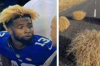 Pictures of Odell Beckham39;s Wild Hair Go Viral During GiantsCowboys Pictures of Odell Beckham39;s Wild Hair Go Viral During GiantsCowboys
