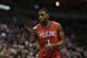 New Orleans Pelicans' Tyreke Evans waits for a pass during an NBA basketball game against the Milwaukee Bucks Monday, March 9, 2015, in Milwaukee. (AP Photo/Aaron Gash)