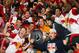 Oct 25, 2015; Chicago, IL, USA; The New York Red Bulls react after the game at Toyota Park. New York Red Bulls defeat the Chicago Fire 2-1. Mandatory Credit: Mike DiNovo-USA TODAY Sports