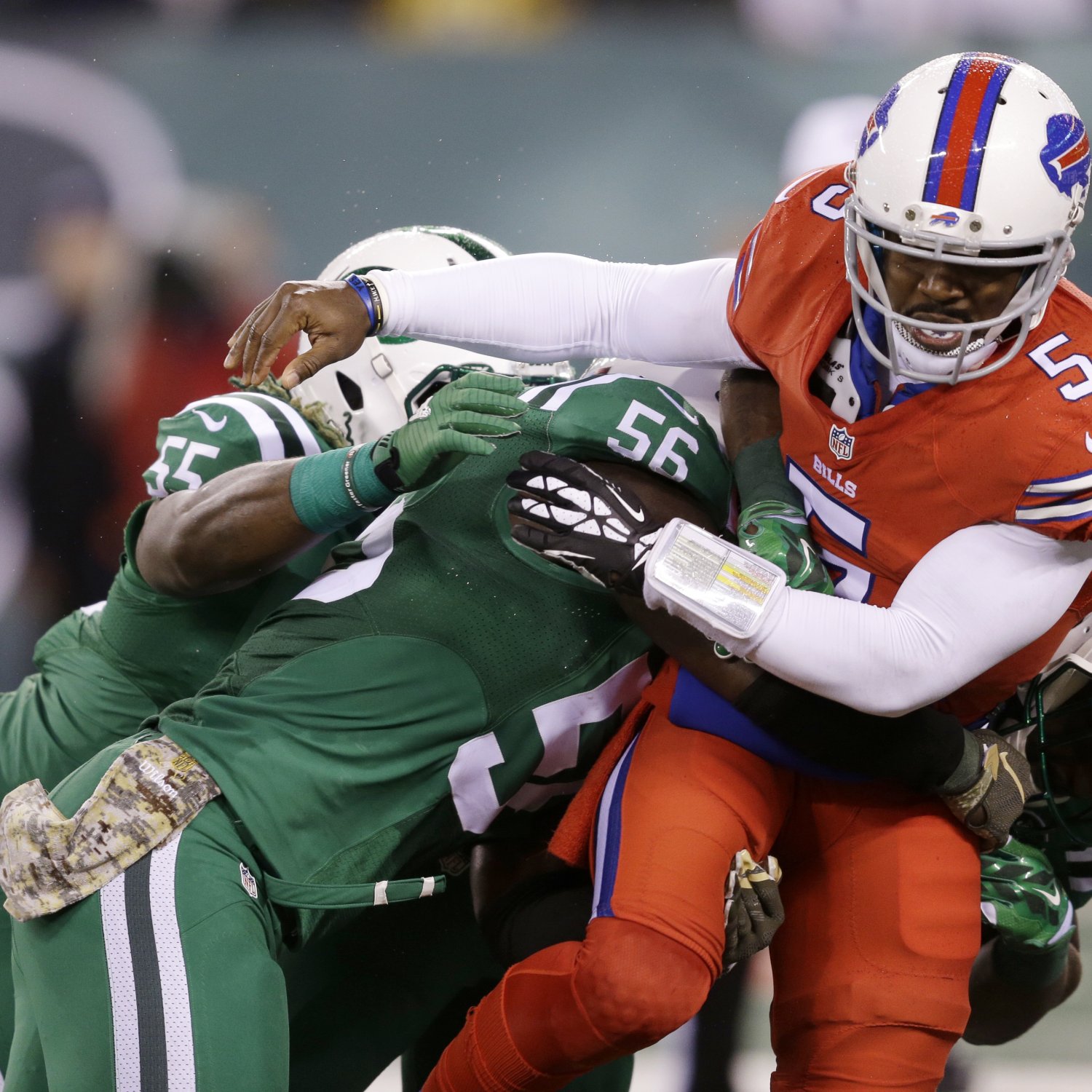 NFL's 'Color Rush' Uniforms for BillsJets Were a Disaster for
