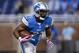 Detroit Lions running back Ameer Abdullah (21) during warm ups prior to an NFL football game against the Arizona Cardinals at Ford Field in Detroit, Sunday, Oct. 11, 2015. (AP Photo/Rick Osentoski)