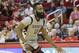Houston Rockets guard James Harden (13) hurries the ball up the court in the second half of an NBA basketball game Wednesday, Nov. 25, 2015 in Houston. Memphis won 102-93. (AP Photo/Bob Levey)