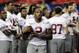 Alabama running back Derrick Henry runs through a drill during a team workout ahead of Saturday's Southeastern Conference championship NCAA college football game against Florida, Friday, Dec. 4, 2015, in Atlanta. (AP Photo/David Goldman)