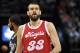 Memphis Grizzlies center Marc Gasol (33) plays in the first half of an NBA basketball game Thursday, Dec. 3, 2015, in Memphis, Tenn. (AP Photo/Brandon Dill)