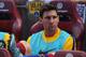 MADRID, SPAIN - SEPTEMBER 12: Lionel Messi of FC Barcelona looks on from the substitutes bench during the La Liga match between Club Atletico de Madrid and FC Barcelona at Vicente Calderon Stadium on September 12, 2015 in Madrid, Spain. (Photo by Denis Doyle/Getty Images)