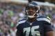 September 4, 2014; Seattle, WA, USA; Seattle Seahawks tackle Russell Okung (76) warms up before the game against the Green Bay Packers at CenturyLink Field. Mandatory Credit: Kyle Terada-USA TODAY Sports