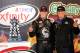 FORT WORTH, TX - APRIL 10: Erik Jones, driver of the #20 GameStop/Mortal Kombat X Toyota, and team owner Joe Gibbs pose with the trophy in Victory Lane after winning the NASCAR XFINITY Series O'Reilly Auto Parts 300 at Texas Motor Speedway on April 10, 2015 in Fort Worth, Texas. (Photo by Jerry Markland/Getty Images for Texas Motor Speedway)