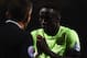 LEICESTER, ENGLAND - DECEMBER 29: Bacary Sagna of Manchester City appeals during the Barclays Premier League match between Leicester City and Manchester City at The King Power Stadium on December 29, 2015 in Leicester, England. (Photo by Laurence Griffiths/Getty Images)