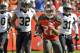 Tampa Bay Buccaneers running back Doug Martin (22) outruns the New Orleans Saints defense for a 14-yard touchdown during the second quarter of an NFL football game Sunday, Dec. 13, 2015, in Tampa, Fla. (AP Photo/Steve Nesius)