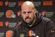Cleveland Browns head coach Mike Pettine speaks with members of the media after an NFL football game against the Seattle Seahawks, Sunday, Dec. 20, 2015, in Seattle. The Seahawks won 30-13. (AP Photo/Scott Eklund)