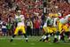 GLENDALE, AZ - DECEMBER 27: Quarterback Aaron Rodgers #12 of the Green Bay Packers drops back to pass during the NFL game against the Arizona Cardinals at the University of Phoenix Stadium on December 27, 2015 in Glendale, Arizona. The Cardinals defeated the Packers 38-8. (Photo by Christian Petersen/Getty Images)