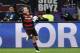 Leverkusen's Javier Hernandez celebrates after scoring his side's first goal during the Champions League Group E soccer match between Bayer Leverkusen and FC Barcelona in Leverkusen, western Germany, Wednesday, Dec. 9, 2015. (AP Photo/Martin Meissner)