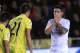 Real Madrid's James Rodriguez, right, reacts after failing to score against Villarreal during a Spanish La Liga soccer match at the Madrigal stadium in Villarreal, Spain, Sunday, Dec. 13, 2015. (AP Photo/Alberto Saiz)