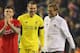 LIVERPOOL, ENGLAND - NOVEMBER 26: Jurgen Klopp manager of Liverpool jokes with Simon Mignolet of Liverpool after victory in the UEFA Europa League Group B match between Liverpool FC and FC Girondins de Bordeaux at Anfield on November 26, 2015 in Liverpool, United Kingdom. (Photo by Alex Livesey/Getty Images)
