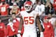 Kansas City Chiefs linebacker Dee Ford (55) against the Oakland Raiders during an NFL football game in Oakland, Calif., Sunday, Dec. 6, 2015. (AP Photo/Marcio Jose Sanchez)