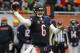 Chicago Bears quarterback Jay Cutler (6) throws a pass during the first half of an NFL football game against the Detroit Lions, Sunday, Jan. 3, 2016, in Chicago. (AP Photo/Charles Rex Arbogast)