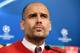 Bayern Munich's Spanish head coach Pep Guardiola looks on during a press conference on December 8, 2015 at the Maksimir Stadium in Zagreb, on the eve of the UEFA Champions League group stage F football match between bayern Munich and Dinamo Zagreb.
/ AFP / STR (Photo credit should read STR/AFP/Getty Images)