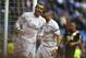 Real Madrid's Gareth Bale celebrates after scoring his side's fourth goal against Rayo Vallecano during the Spanish La Liga soccer match between Real Madrid and Rayo Vallecano at the Santiago Bernabeu stadium in Madrid, Sunday, Dec. 20, 2015. (AP Photo/Francisco Seco)