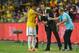 SINGAPORE - OCTOBER 14: Brazil head coach Dunga instructs to Neymar during the international friendly match between Japan and Brazil at the National Stadium on October 14, 2014 in Singapore. (Photo by Masterpress/Getty Images)