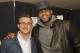 Johnny Manziel, left and LeBron James are shown at the Starz screening of
