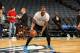 CHARLOTTE, NC - DECEMBER 23: Michael Kidd-Gilchrist #14 of the Charlotte Hornets warms up before the game against the Boston Celtics on December 23, 2015 at Time Warner Cable Arena in Charlotte, North Carolina. NOTE TO USER: User expressly acknowledges and agrees that, by downloading and or using this photograph, User is consenting to the terms and conditions of the Getty Images License Agreement. Mandatory Copyright Notice: Copyright 2015 NBAE (Photo by Kent Smith/NBAE via Getty Images)