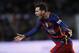 FC Barcelona's Lionel Messi celebrates after scoring against Espanyol during a Copa del Rey soccer match at the Camp Nou stadium in Barcelona, Spain, Wednesday, Jan. 6, 2016. (AP Photo/Manu Fernandez)