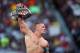 WWE superstar John Cena celebrates winning the US title at WrestleMania 31 on Sunday, March 29, 2015 at Levi’s Stadium in Santa Clara, CA. WrestleMania broke the Levi’s Stadium attendance record at 76,976 fans from all 50 states and 40 countries. (Don Feria/AP Images for WWE)
