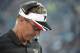 Atlanta Falcons offensive coordinator Dirk Koetter walks along the sideline during the first half of an NFL preseason football game against the Jacksonville Jaguars in Jacksonville, Fla., Thursday, Aug. 28, 2014.(AP Photo/Phelan M. Ebenhack)