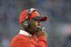 Tampa Bay Buccaneers head coach Lovie Smith on the sidelines during the first half of an NFL football game against the Carolina Panthers in Charlotte, N.C., Sunday, Jan. 3, 2016. The Panthers won 38-10. (AP Photo/Bob Leverone)