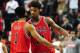 Chicago Bulls guard Derrick Rose (1) and guard Jimmy Butler (21) celebrate after the NBA basketball game against the Portland Trail Blazers in Portland, Ore., Tuesday, Nov. 24, 2015. The Bulls won the game 93-88. (AP Photo/Steve Dykes)