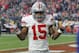 Ohio State running back Ezekiel Elliott (15) gestures as he celebrates his fourth touchdown of the game against Notre Dame during the second half of the Fiesta Bowl NCAA College football game, Friday, Jan. 1, 2016, in Glendale, Ariz. (AP Photo/Ross D. Franklin)