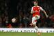 Arsenal's Nacho Monreal kicks the ball during the English Premier League soccer match between Arsenal and Liverpool at Emirates stadium in London, Monday, Aug. 24, 2015. (AP Photo/Kirsty Wigglesworth)