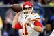Jan 9, 2016; Houston, TX, USA; Kansas City Chiefs quarterback Alex Smith (11) throws a pass against the Houston Texans during the first quarter in a AFC Wild Card playoff football game at NRG Stadium. Mandatory Credit: John David Mercer-USA TODAY Sports