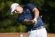 Jordan Spieth hits from the second tee during the final round of the Tournament of Champions golf tournament, Sunday, Jan. 10, 2016, at Kapalua Plantation Course on Kapalua, Hawaii.(AP Photo/Matt York)