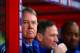 LONDON, ENGLAND - JANUARY 03: Guus Hiddink, manager of Chelsea looks on before the Barclays Premier League match between Crystal Palace and Chelsea at Selhurst Park on January 3, 2016 in London, England. (Photo by Paul Gilham/Getty Images)