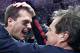 NEW ORLEANS, UNITED STATES: New England Patriots' quarterback Tom Brady celebrates with head coach Bill Belichick (R) after their win over the St. Louis Rams 03 February, 2002 in Super Bowl XXXVI in New Orleans, Louisiana. The Patriots defeated the Rams 20-17 for the NFL championship. AFP PHOTO/Jeff HAYNES (Photo credit should read JEFF HAYNES/AFP/Getty Images)