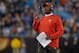 CHARLOTTE, NC - JANUARY 03: Head coach Lovie Smith of the Tampa Bay Buccaneers watches his team during their game against the Carolina Panthers at Bank of America Stadium on January 3, 2016 in Charlotte, North Carolina. (Photo by Grant Halverson/Getty Images)