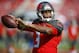 Tampa Bay Buccaneers quarterback Jameis Winston (3) throw a pass in warm-ups before an NFL football game against the New Orleans Saints Sunday, Dec. 13, 2015, in Tampa, Fla. (Jeff Haynes/AP Images for Panini)