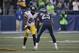 Seattle Seahawks' Richard Sherman (25) lines up across from Pittsburgh Steelers' Antonio Brown in the second half of an NFL football game, Sunday, Nov. 29, 2015, in Seattle. (AP Photo/Ted S. Warren)