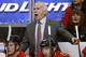 Chicago Blackhawks coach Joel Quenneville shouts to his players during the first period of an NHL hockey game against the Nashville Predators on Tuesday, Jan. 12, 2016, in Chicago. The Blackhawks have rewarded the three-time Stanley Cup-winning coach with a three-year contract extension which runs through 2019-20. (AP Photo/Charles Rex Arbogast)