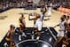 Jan 14, 2016; San Antonio, TX, USA; San Antonio Spurs small forward Kawhi Leonard (2) dunks the ball against the Cleveland Cavaliers during the second half at AT&T Center. The Spurs won 99-95. Mandatory Credit: Soobum Im-USA TODAY Sports