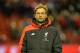 Liverpool's German manager Jurgen Klopp looks on before the English Premier League football match between Liverpool and Arsenal at Anfield stadium in Liverpool, north-west England on January 13, 2016.
AFP PHOTO / PAUL ELLIS
RESTRICTED TO EDITORIAL USE. NO USE WITH UNAUTHORIZED AUDIO, VIDEO, DATA, FIXTURE LISTS, CLUB/LEAGUE LOGOS OR 'LIVE' SERVICES. ONLINE IN-MATCH USE LIMITED TO 75 IMAGES, NO VIDEO EMULATION. NO USE IN BETTING, GAMES OR SINGLE CLUB/LEAGUE/PLAYER PUBLICATIONS. / AFP / PAUL ELLIS (Photo credit should read PAUL ELLIS/AFP/Getty Images)