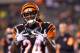 Jan 9, 2016; Cincinnati, OH, USA; Cincinnati Bengals cornerback Adam Jones (24) warms up before the AFC Wild Card playoff football game against the Pittsburgh Steelers at Paul Brown Stadium. Mandatory Credit: Aaron Doster-USA TODAY Sports