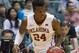 Oklahoma guard Buddy Hield (24) dribbles the basketball up court in the first half of an NCAA college basketball game against Harvard at the Diamond Head Classic, Friday, Dec. 25, 2015, in Honolulu. (AP Photo/Eugene Tanner)