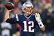 FOXBORO, MA - JANUARY 16: Tom Brady #12 of the New England Patriots looks to pass in the first half against the Kansas City Chiefs during the AFC Divisional Playoff Game at Gillette Stadium on January 16, 2016 in Foxboro, Massachusetts. (Photo by Jim Rogash/Getty Images)