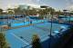 MELBOURNE, AUSTRALIA - JANUARY 13: Courts are abandoned as play is suspended due to the heat policy during round one of 2016 Australian Open Qualifying at Melbourne Park on January 13, 2016 in Melbourne, Australia. (Photo by Scott Barbour/Getty Images)