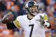 Pittsburgh Steelers quarterback Ben Roethlisberger passes against the Denver Broncos during the first half in an NFL football divisional playoff game, Sunday, Jan. 17, 2016, in Denver. (AP Photo/Joe Mahoney)